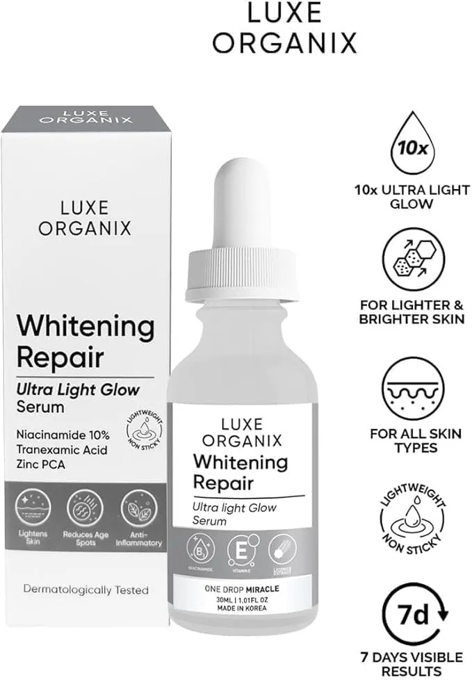 Luxe Organix Whitening Repair Niacinamide 10% Serum