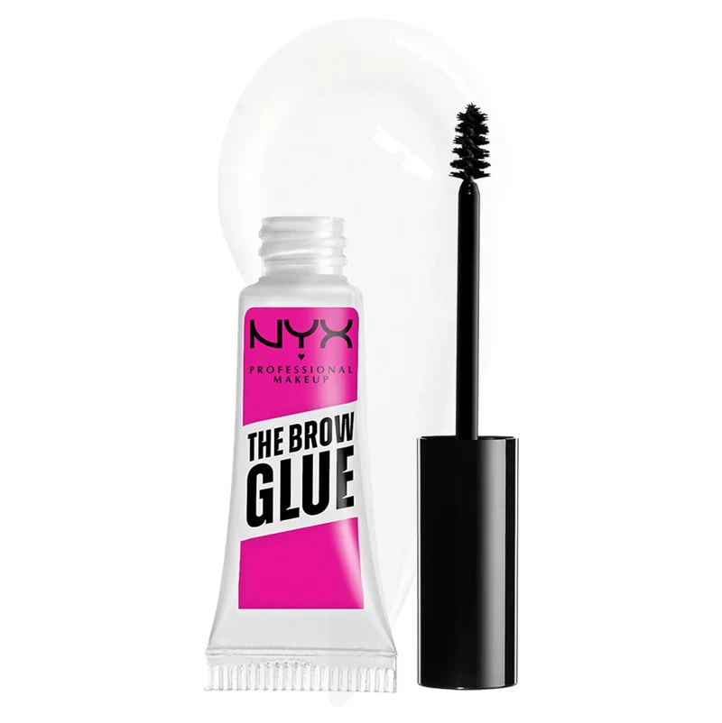NYX PROFESSIONAL MAKEUP The Brow Glue, Extreme Hold Eyebrow Setting Gel - Clear