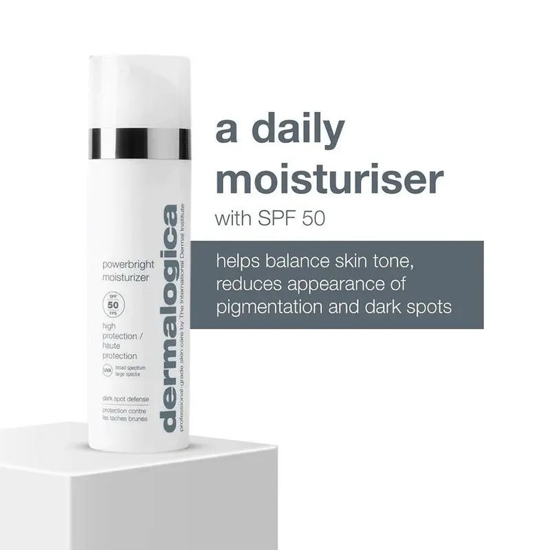 Dermalogica Powerbright Dark Spot Defense Moisturiser With SPF50 Sun Protection 50ml