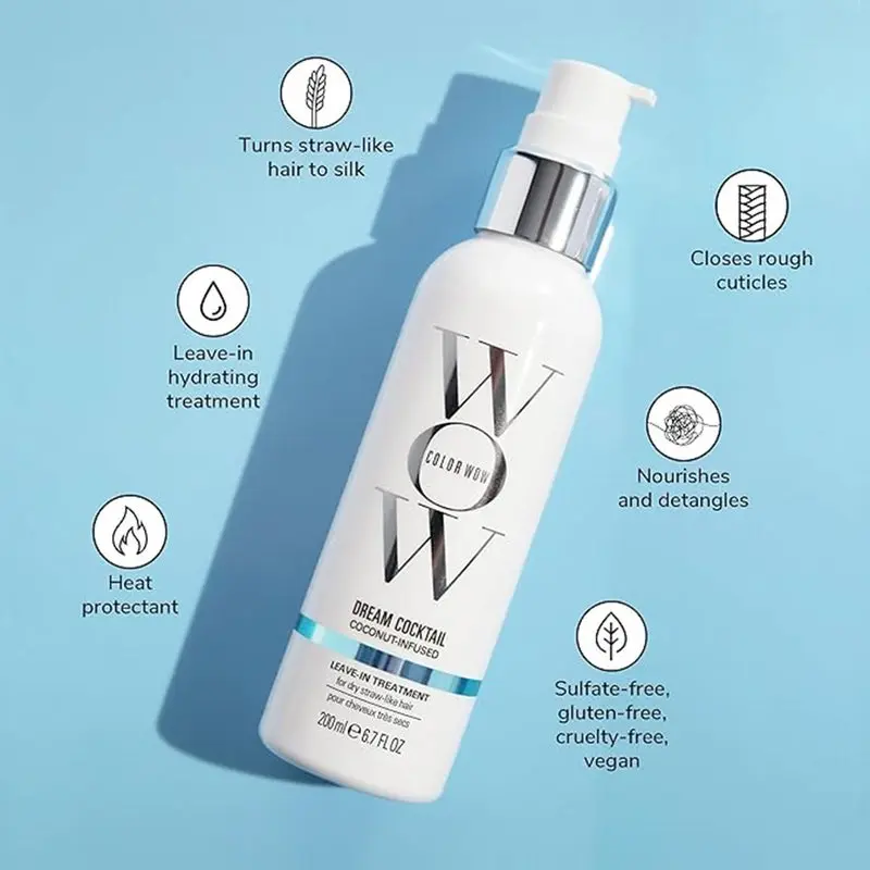 Color Wow Dream Cocktail Coconut Infused Leave In Hair Smoothing Treatment 200ml