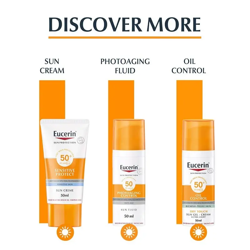 Eucerin Sun Pigment Control Sunscreen SPF50+ Sun Fluid For Uneven Skin Tone 50ml