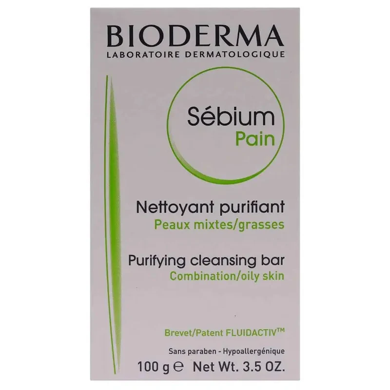 Bioderma Sebium Pain Purifying Cleansing Bar Combination To Oily Skin 100gm