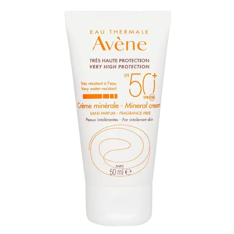 Avene SPF50+ Mineral Sunscreen Cream For High Sun Protection 50ml
