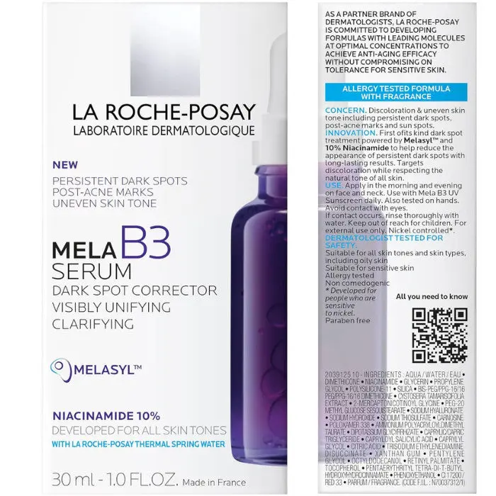 La Roche-Posay Mela B3 Dark Spot Corrector Serum With Melasyl & 10% Niacinamide 30ml