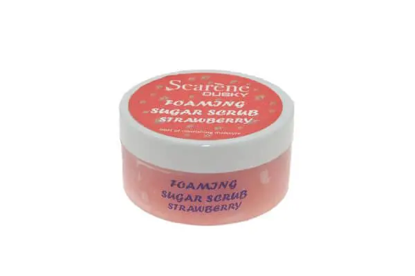Searene Dusky Foaming Sugar Scrub – Strawberry 250g | Exfoliate & Brighten