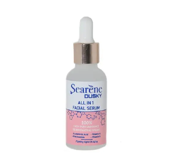 Searene Dusky All-In-1 Facial Serum 30ml – Anti-Aging with Hyaluronic Acid & Vitamins
