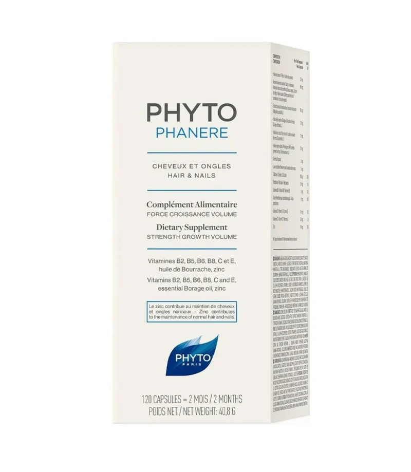 Phyto Phytophanere Hair & Nail Supplement Capsules, Pack of 120's