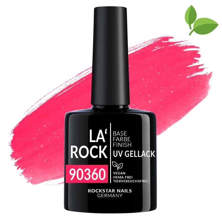 3in1 UV Nagellack - Hema frei - 90360 - freaky glitter pink – Rosa