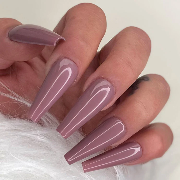 3in1 UV Nagellack - Hema frei - 90072 - lila braun