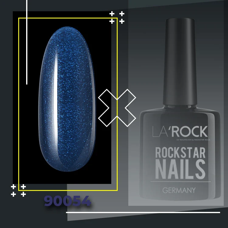 3in1 UV Gellack - 90054 - metallic blau