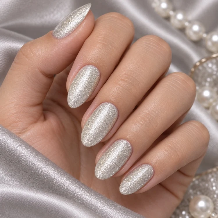 3in1 UV Gellack 90025 – Glitter Silber