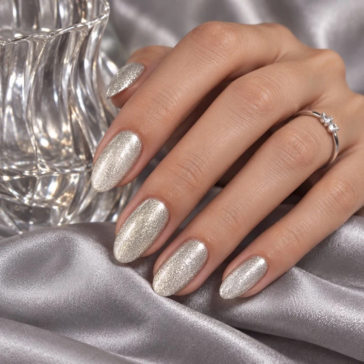3in1 UV Gellack 90025 – Glitter Silber