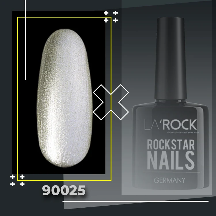3in1 UV Gellack 90025 – Glitter Silber