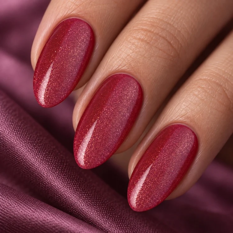 3in1 UV Gellack 90013 – Glitter Violett Rot – HEMA-frei