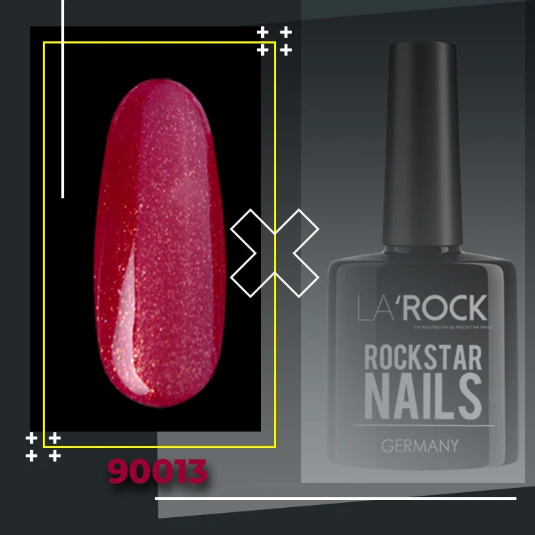 3in1 UV Gellack 90013 – Glitter Violett Rot – HEMA-frei
