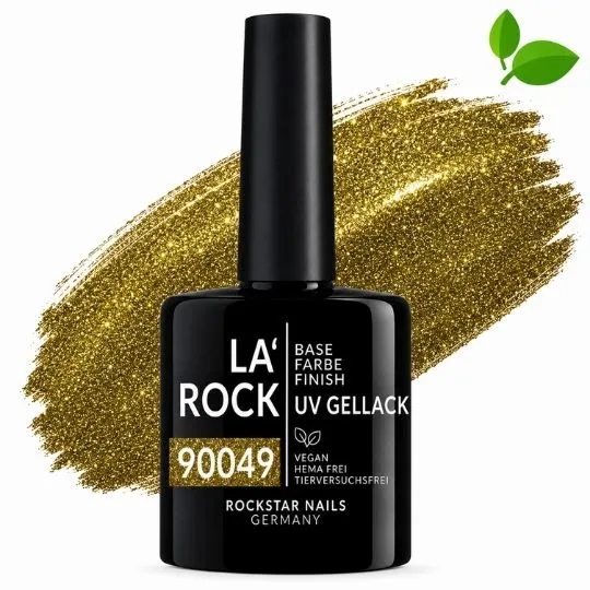 3in1 UV Nagellack - Hema frei - 90049 - zeitloses gold – Braun